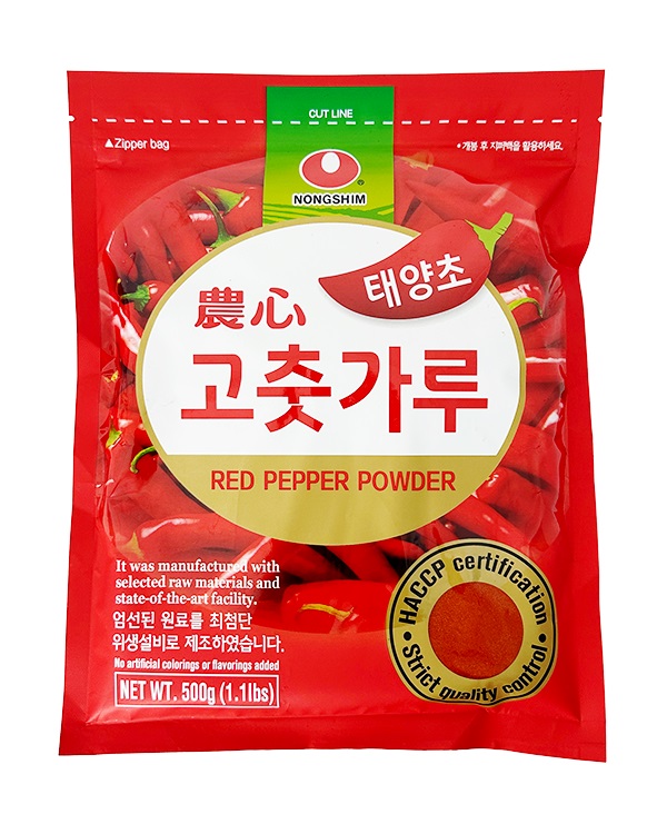 Peperoncino rosso coreano Gochugaru (fine) - Nong Shim 500g.
